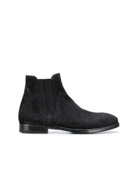 Мужские черные замшевые ботинки челси от Silvano Sassetti
