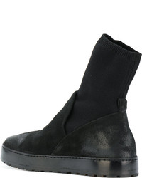 Женские черные замшевые ботинки челси от Marsèll