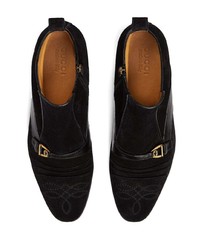 Мужские черные замшевые ботинки челси от Gucci