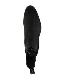 Мужские черные замшевые ботинки челси от Doucal's