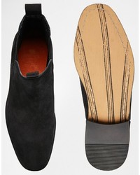 Мужские черные замшевые ботинки челси от Bellfield