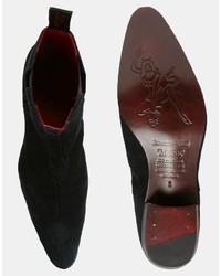 Мужские черные замшевые ботинки челси от Jeffery West