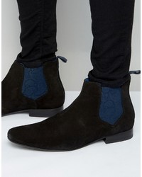 Мужские черные замшевые ботинки челси от Ted Baker