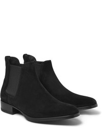 Мужские черные замшевые ботинки челси от Tom Ford