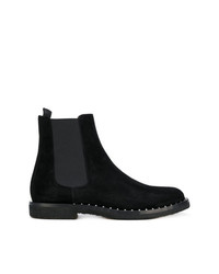 Мужские черные замшевые ботинки челси от Valentino