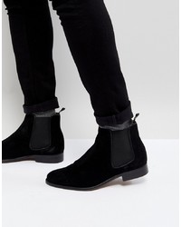 Мужские черные замшевые ботинки челси от WALK LONDON