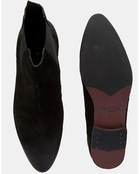 Мужские черные замшевые ботинки челси