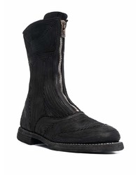 Мужские черные замшевые ботинки челси от Guidi