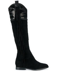 Женские черные замшевые ботинки от Ash