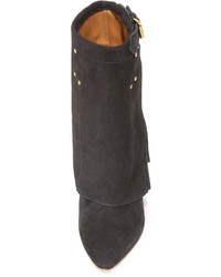 Женские черные замшевые ботинки от Jerome Dreyfuss