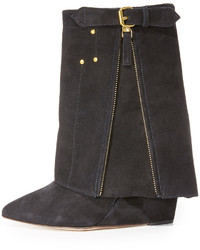 Женские черные замшевые ботинки от Jerome Dreyfuss