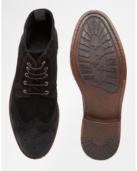 Мужские черные замшевые ботинки от Asos
