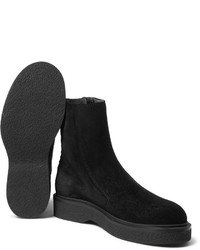 Мужские черные замшевые ботинки от Lanvin
