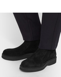 Мужские черные замшевые ботинки от Lanvin