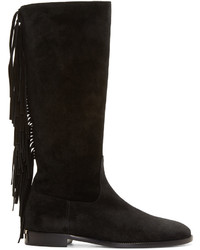 Женские черные замшевые ботинки от Burberry