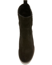 Женские черные замшевые ботинки от Frye