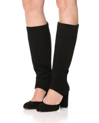 Женские черные замшевые ботинки от Alexa Wagner