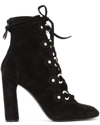 Женские черные замшевые ботинки от Casadei
