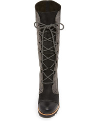 Женские черные замшевые ботинки от Sorel