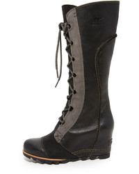 Женские черные замшевые ботинки от Sorel