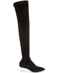 Женские черные замшевые ботинки от Charlotte Olympia