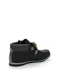 Мужские черные замшевые ботинки от Elong