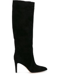 Женские черные замшевые ботинки от Gianvito Rossi