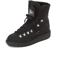 Женские черные замшевые ботинки от Kenzo