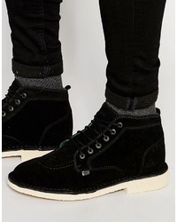 Мужские черные замшевые ботинки от Kickers