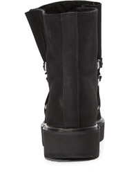 Женские черные замшевые ботинки от Kenzo