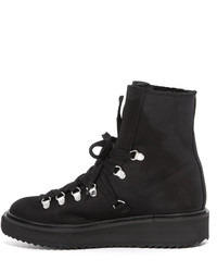 Женские черные замшевые ботинки от Kenzo