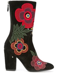 Женские черные замшевые ботинки от Laurence Dacade