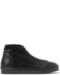 Мужские черные замшевые ботинки от Marsèll