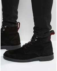 Мужские черные замшевые ботинки от Paul Smith