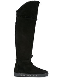 Женские черные замшевые ботинки от Philipp Plein