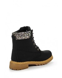 Женские черные замшевые ботинки от Queen Vivi