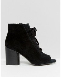 Женские черные замшевые ботинки от Asos