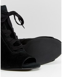 Женские черные замшевые ботинки от Asos