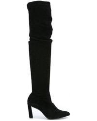 Женские черные замшевые ботинки от Robert Clergerie