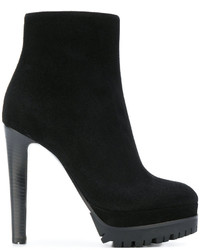 Женские черные замшевые ботинки от Sergio Rossi