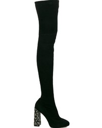 Женские черные замшевые ботинки от Sophia Webster