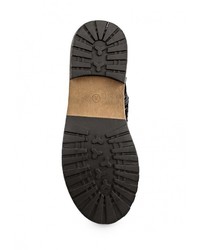 Женские черные замшевые ботинки от Spur