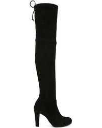 Женские черные замшевые ботинки от Stuart Weitzman