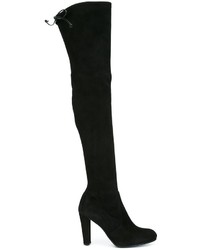 Женские черные замшевые ботинки от Stuart Weitzman