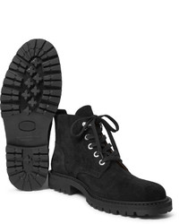 Мужские черные замшевые ботинки от Dries Van Noten