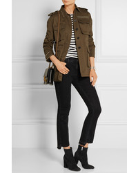 Женские черные замшевые ботинки от Gianvito Rossi