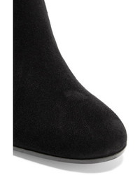 Женские черные замшевые ботинки от Gianvito Rossi