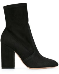 Женские черные замшевые ботинки от Valentino Garavani