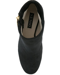 Женские черные замшевые ботинки от Senso