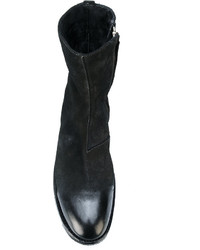 Мужские черные замшевые ботинки от Officine Creative